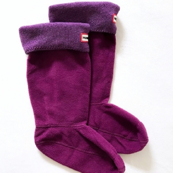 🍒NIB🍒 GLITTER VIOLET HUNTER BOOT SOCKS XL - Picture 2 of 4